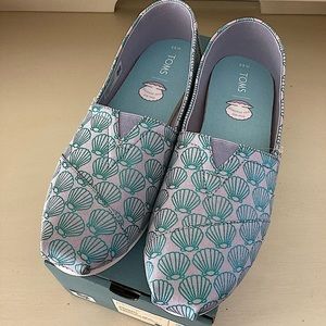 Toms Lavender Blue Mermazing CloudBound Alpargata Slip In Shoes Size Womens 9.5